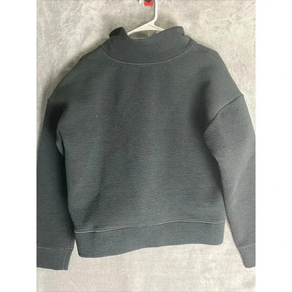 Banana Republic Womens Large Textured Fleece Workout Jacket Lounge Performance - Picture 3 of 7